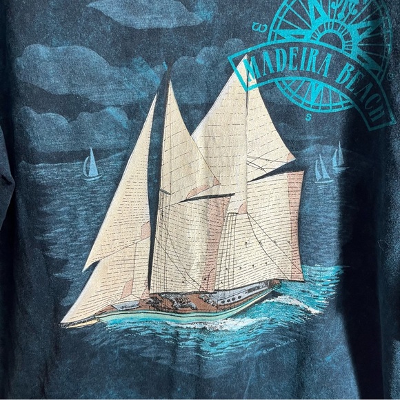 Vintage 90s Sailing Boat Shirt Men’s Xl Single Stitch - Picture 2 of 11